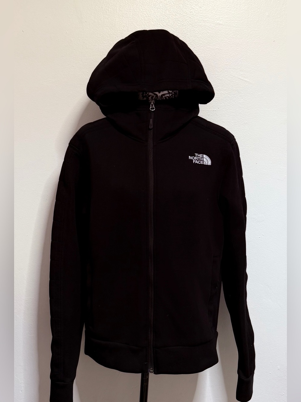 The North Face' Black Hooded Zip-Up Jacket medium